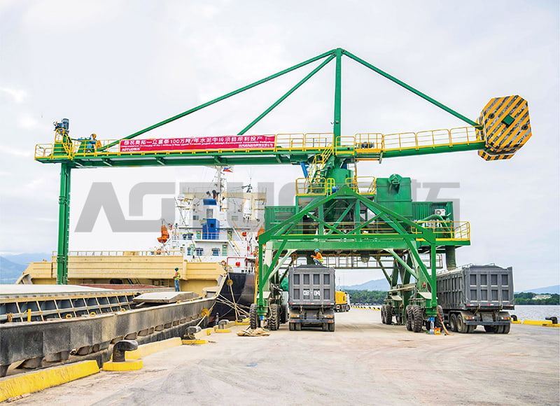 1000-70000 DWT 200-1500t/t Mobilskrue dekkskipslosser