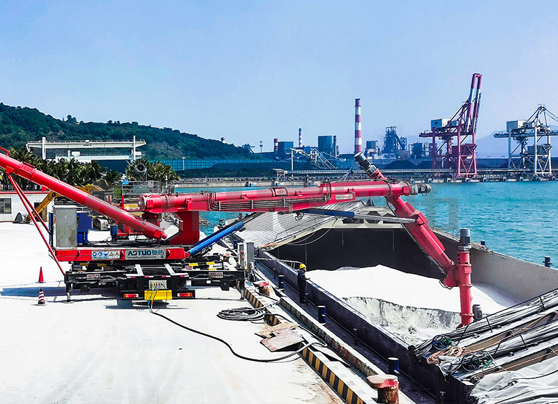 800-5000 DWT 150-500t/t kjøretøymontert skrueskipslosser